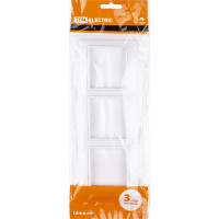 Трехпостовая горизонтальная белая рамка TDM ELECTRIC Таймыр SQ1814-0028