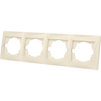 Четырехпостовая горизонтальная рамка, слоновая кость TDM ELECTRIC Лама SQ1815-0132