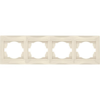 Четырехпостовая горизонтальная рамка, слоновая кость TDM ELECTRIC Лама SQ1815-0132