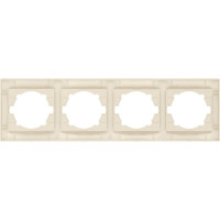 Четырехпостовая горизонтальная рамка, слоновая кость TDM ELECTRIC Лама SQ1815-0132