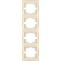 Четырехпостовая вертикальная рамка, слоновая кость TDM ELECTRIC Лама SQ1815-0135