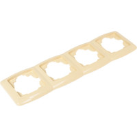 Рамка 4-х постовая вертикальная слоновая кость "Онега" TDM ELECTRIC SQ1805-0058