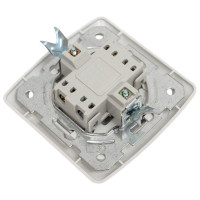 Одноклавишный выключатель TDM ELECTRIC 10А белый Онега SQ1805-0001