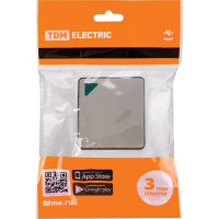 Выключатель TDM ELECTRIC 1-кл. с подсветкой открытой установки IP54 10А "Вуокса" SQ1803-0004