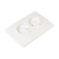 Двойная розетка с защитными шторками, белая 2П 10А 250В TDM ELECTRIC Таймыр SQ1814-0017