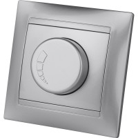 Светорегулятор RL 300 Вт TDM ELECTRIC серебристый металлик, серия "Лама" SQ1815-0209