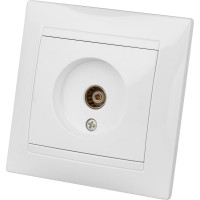 Телевизионная простая розетка, мама, белая, 0-2400 МГц TDM ELECTRIC Лама SQ1815-0017