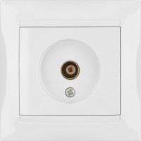 Телевизионная простая розетка, мама, белая, 0-2400 МГц TDM ELECTRIC Лама SQ1815-0017