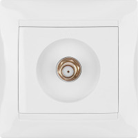 Розетка SAT F-разъем, белая 0-2400МГц TDM ELECTRIC Лама SQ1815-0021