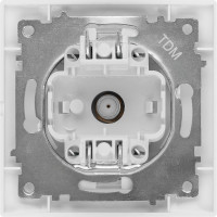 Розетка SAT F-разъем, белая 0-2400МГц TDM ELECTRIC Лама SQ1815-0021