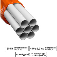 Гладкая жесткая труба ПВХ d50 21м (7шт по 3м) TDM ELECTRIC SQ0404-0006