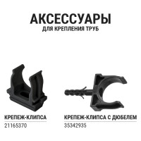 Гофра для кабеля 25мм ПНД безгалогенная (HF) с зондом TDM ELECTRIC 75 метров легкая черная SQ0413-0003