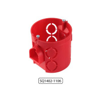 Коробка распределительная TDM ELECTRIC D68х62мм, углубленная, саморезы, стыковочные узлы, черная, IP20 упаковка 200 штук SQ1402-1105