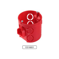 Коробка распределительная TDM ELECTRIC D68х62мм, углубленная, саморезы, стыковочные узлы, черная, IP20 упаковка 200 штук SQ1402-1105