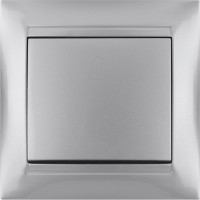 Звонковая кнопка TDM ELECTRIC серебристый металлик Лама SQ1815-0208