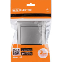 Звонковая кнопка TDM ELECTRIC серебристый металлик Лама SQ1815-0208