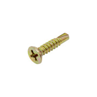 Оконный саморез со сверлом Kenner Жёлтый цинк под автомат 3,9х19 Kn 1500шт сжс3919ф