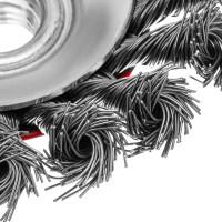 Щетка выгнутая для УШМ (100 мм; М14; крученая проволока 0.5 мм) MATRIX 74609