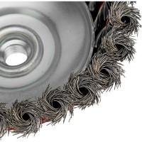 Щетка чашечная для УШМ (125 мм; М14; крученая проволока  0.35 мм) MATRIX 74617