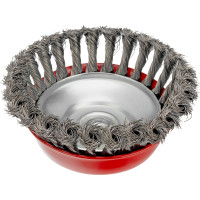 Щетка чашечная для УШМ (125 мм; М14; крученая проволока  0.35 мм) MATRIX 74617