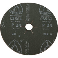 Шлифовальный фибровый круг по металлу (180 мм; 22мм; Р24) Klingspor CS 561 11058-25
