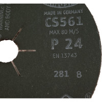 Шлифовальный фибровый круг по металлу (180 мм; 22мм; Р24) Klingspor CS 561 11058-25