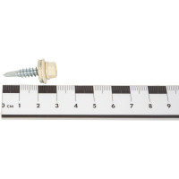 Кровельный саморез Kenner 5,5х25 RAL1015 светлая слоновая кость 250шт ск55251015ф