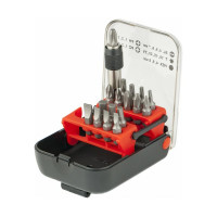 Набор бит и адаптер для бит (18 предметов) в пластиковом боксе MASTER MATRIX 11316