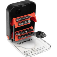 Набор бит и адаптер для бит (18 предметов) в пластиковом боксе MASTER MATRIX 11316