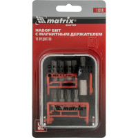 Набор бит и адаптер для бит (18 предметов) в пластиковом боксе MASTER MATRIX 11316