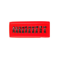 Набор шестигранных торцевых головок 3/8" 10-19мм в кейсе 10шт JTC-3605