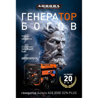 Бензиновый генератор с блоком автоматики Aurora AGE 8500 DZN PLUS 14684