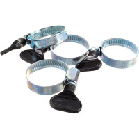 Обжимной хомут QUATTRO ELEMENTI 20-35 мм, нержавеющая сталь, с ключом 4 шт в блистере 642-210