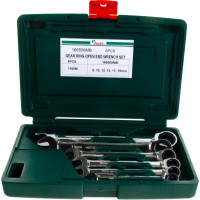 Комплект трещоточных комбинированных ключей 8-19мм, 6шт Hans 166506MB