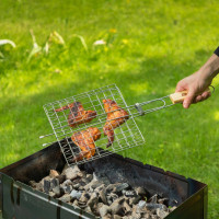 Решетка-гриль SPARTA 230х230 мм, хромированная 69568