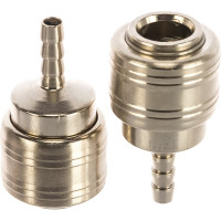 Муфта универсальная быстросъемная (мама "рапид" - "елка" 6 мм) 2 шт. Stels 57052