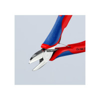 Бокорезы для электроники KNIPEX округлая головка, 130 мм, 2-комп ручки KN-7702130