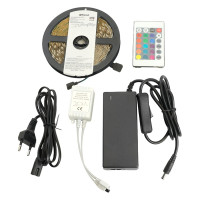 Cветодиодная LED лента FERON LS606 готовый комплект 3м, 60SMD(5050)/м, 14.4Вт/м, IP20, 12V, RGB 27722