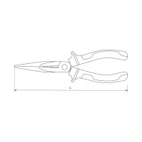 Длинногубцы THORVIK LNP0200 200 мм 52187