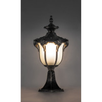 Садово-парковый светильник, шестигранный на постамент 60W 230V E27, черное золото Feron PL4043 11423