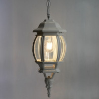 Садово-парковый светильник, восьмигранный на цепочке 100W E27 230V, белый Feron 8105 11103