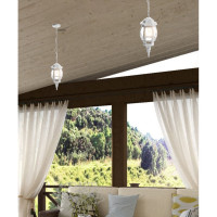 Садово-парковый светильник, восьмигранный на цепочке 100W E27 230V, белый Feron 8105 11103