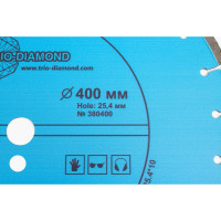 Диск алмазный отрезной TRIO-DIAMOND 400x25.4 Laser Trio Бетон 380400
