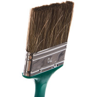 Флейцевая кисть, толщина 11мм, 70% ПЭT / 30% натуральная щетина, нержавеющий обжим, пластиковая ручка, ширина 70мм МASTER COLOR 30-0234