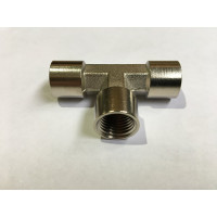 Муфта прямая, Т образная (10 шт; 3хF1/4; латунь) HUBERTH RP208343