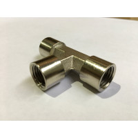 Муфта прямая, Т образная (10 шт; 3хF1/4; латунь) HUBERTH RP208343