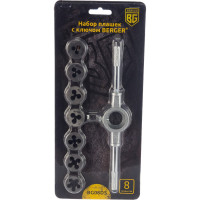 Набор плашек с ключом 8шт Berger BG BG08DS