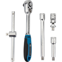 Набор торцевых 6-гранных головок 1/2" NORGAU 19 предметов с аксессуарами N1919-S1032 063793019