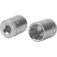 Набор торцевых 12-гранных головок NORGAU 1/4", 35 предметов с аксессуарами, ND2035-S414 063592035