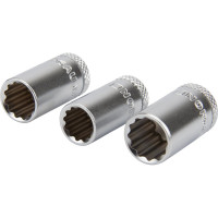 Набор торцевых 12-гранных головок NORGAU 1/4", 35 предметов с аксессуарами, ND2035-S414 063592035